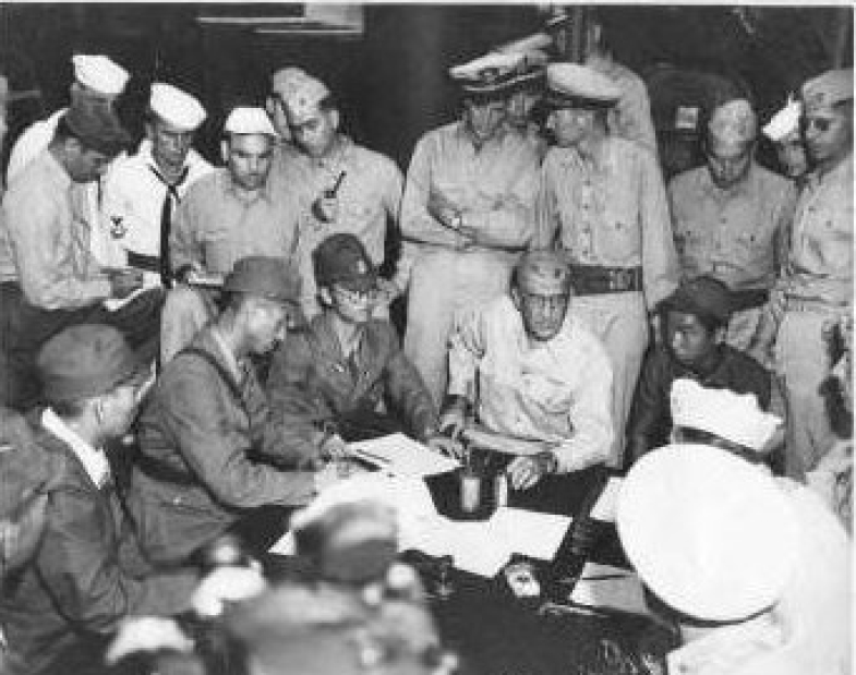 The Japanese Surrender of Wake Island